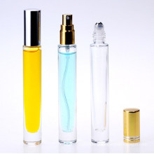 Thick Bottom Roller Bottle 10ml Clear Empty Tall Roll on Glass Bottle for Perfume Oil Packaging